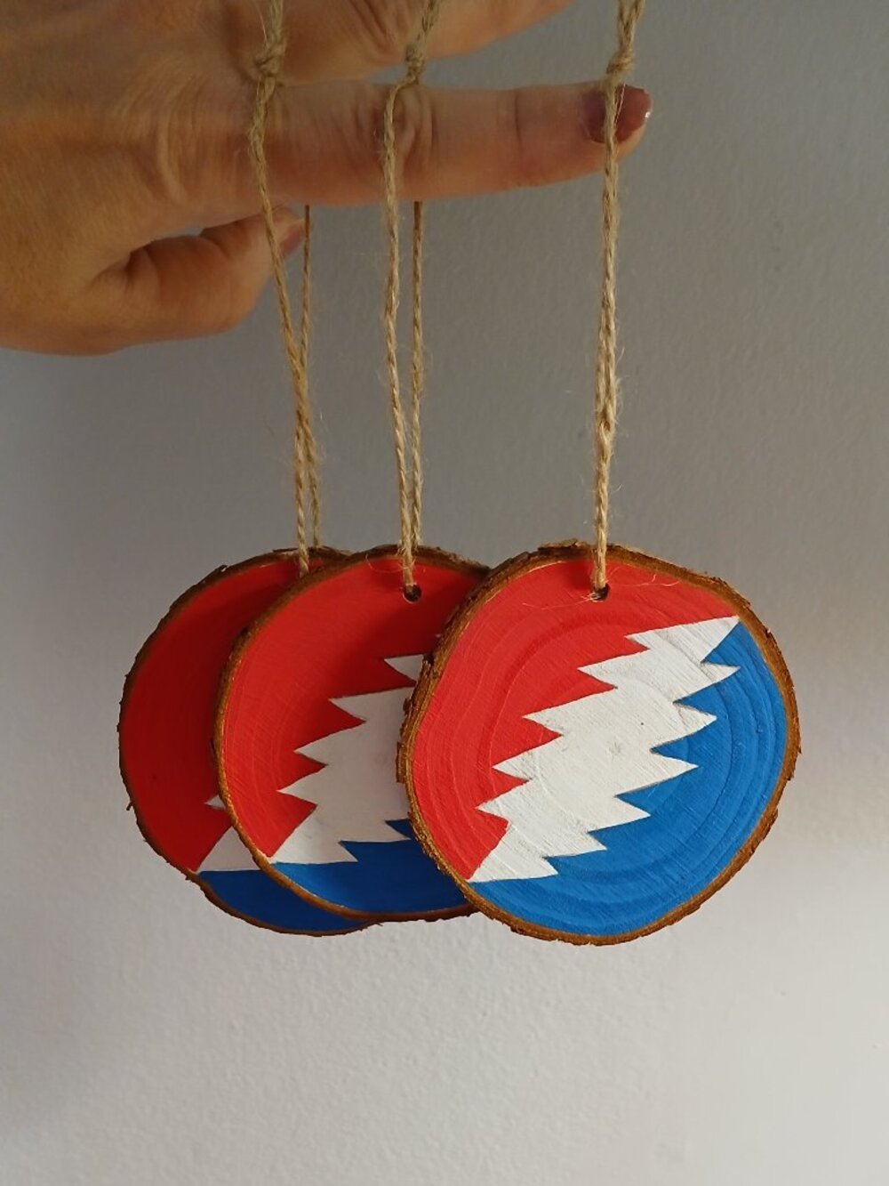 Grateful Dead Handmade Ornaments (3)